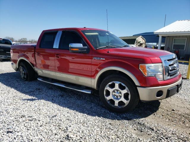 1FTPW12V29FB20890 - 2009 FORD F150 SUPERCREW RED photo 4