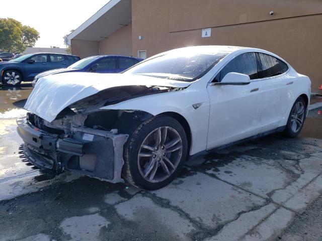 5YJSA1H1XEFP41046 - 2014 TESLA MODEL S WHITE photo 1