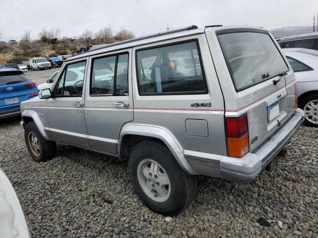 1J4FJ58S7NL210198 - 1992 JEEP CHEROKEE LAREDO SILVER photo 2