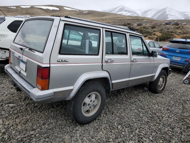 1J4FJ58S7NL210198 - 1992 JEEP CHEROKEE LAREDO SILVER photo 3