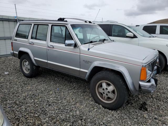 1J4FJ58S7NL210198 - 1992 JEEP CHEROKEE LAREDO SILVER photo 4