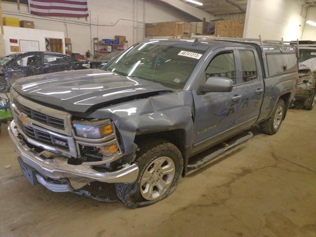 1GCVKRECXFZ412518 - 2015 CHEVROLET silverado K1500 LT BLUE photo 1