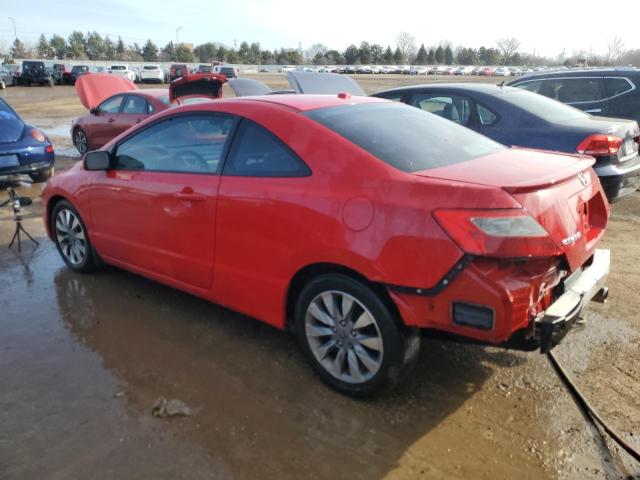 2HGFG12909H531488 - 2009 HONDA CIVIC EXL RED photo 2
