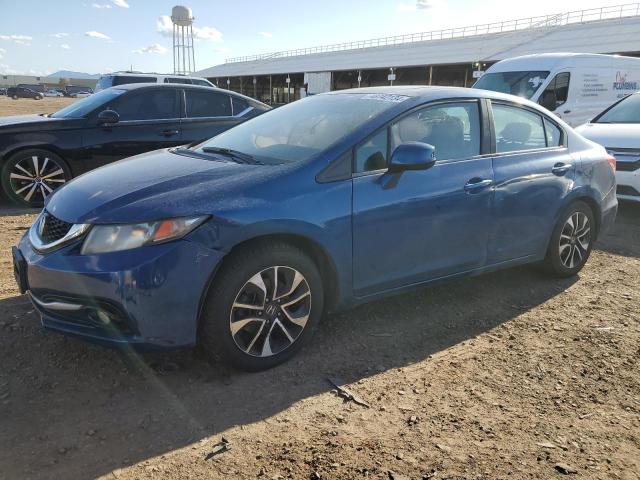 2HGFB2F96DH507316 - 2013 HONDA CIVIC EXL BLUE photo 1