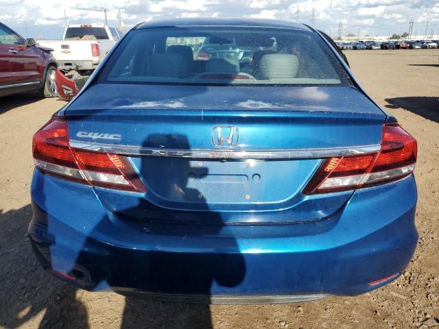 2HGFB2F96DH507316 - 2013 HONDA CIVIC EXL BLUE photo 6