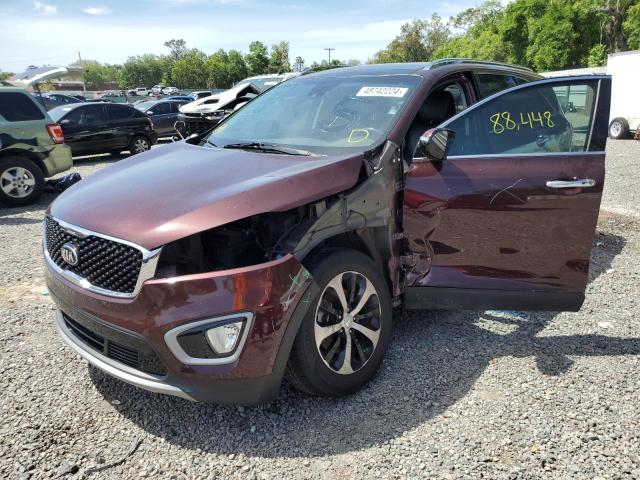 5XYPH4A13HG209857 - 2017 KIA SORENTO EX BURGUNDY photo 1