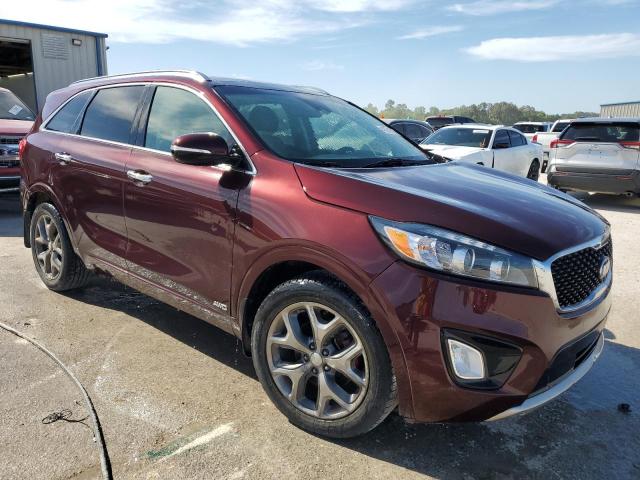 5XYPKDA58JG384602 - 2018 KIA SORENTO SX BURGUNDY photo 4