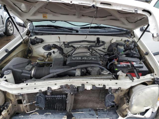 5TBRT34101S154878 - 2001 TOYOTA TUNDRA ACCESS CAB თეთრი ფოტო 11