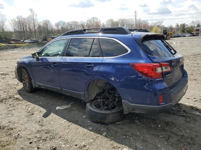 4S4BSANC2F3357100 - 2015 SUBARU OUTBACK 2.5I LIMITED BLUE photo 2