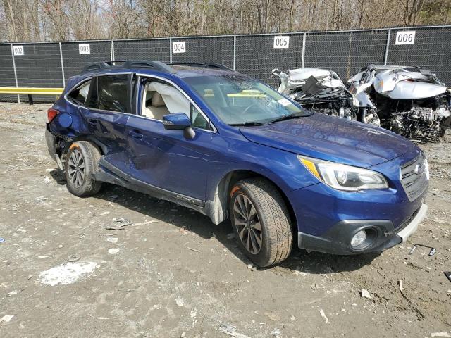 4S4BSANC2F3357100 - 2015 SUBARU OUTBACK 2.5I LIMITED BLUE photo 4