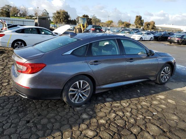 1HGCV3F11MA003006 - 2021 HONDA ACCORD HYBRID GRAY photo 3