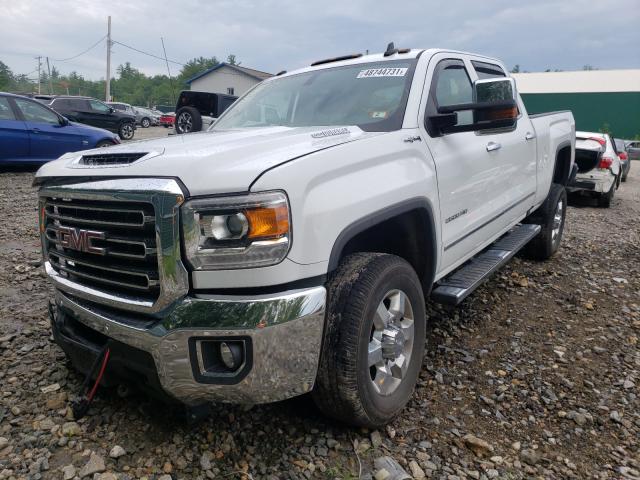 1GT12REY2KF264757 - 2019 GMC SIERRA K2500 SLT WHITE photo 2