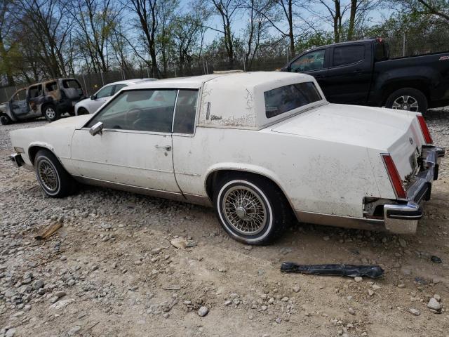 1G6AL5785EE636883 - 1984 CADILLAC ELDORADO WHITE photo 2