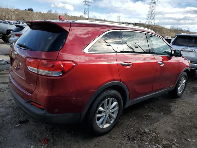 5XYPGDA57JG368506 - 2018 KIA SORENTO LX RED photo 3