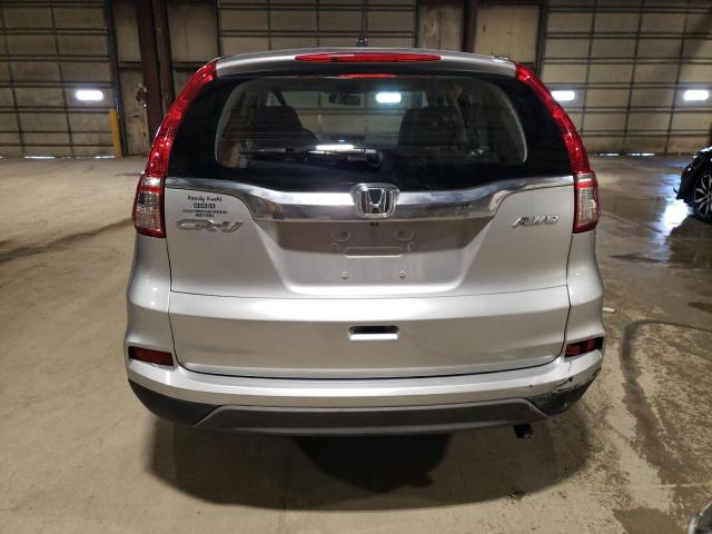 5J6RM4H31FL033527 - 2015 HONDA CR-V LX SILVER photo 6