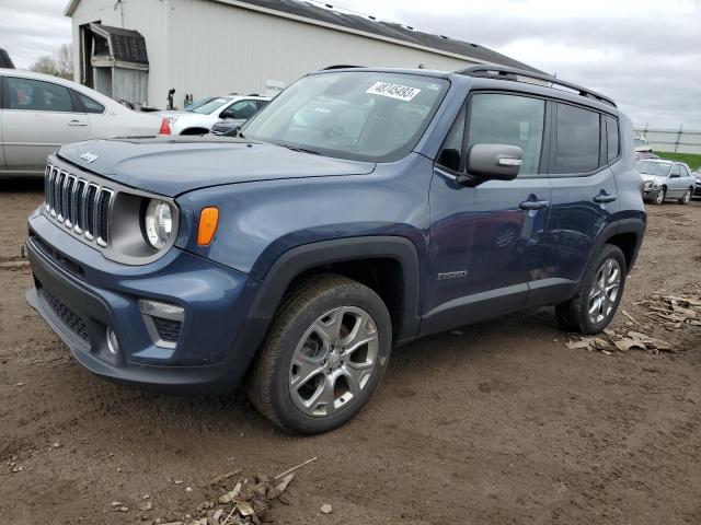 ZACNJBD18LPL64695 - 2020 JEEP RENEGADE LIMITED BLUE photo 1