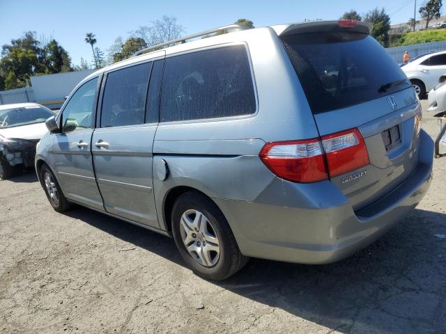 5FNRL38427B049087 - 2007 HONDA ODYSSEY EX BLUE photo 2