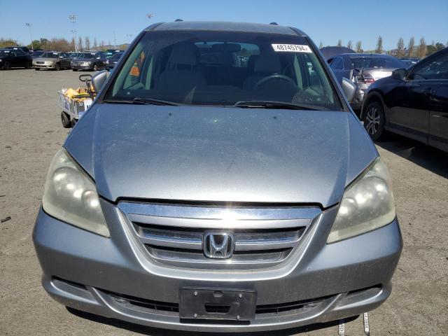 5FNRL38427B049087 - 2007 HONDA ODYSSEY EX BLUE photo 5