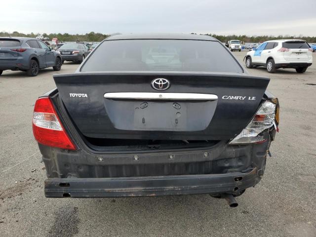 JTDBE32K540269224 - 2004 TOYOTA CAMRY LE BLACK photo 6