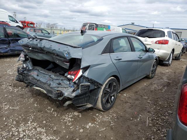 KMHLN4AJ0NU014490 - 2022 HYUNDAI ELANTRA LIMITED GRAY photo 3