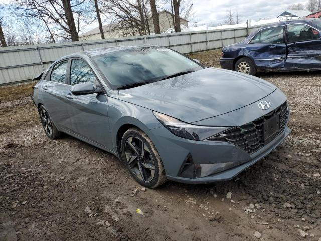 KMHLN4AJ0NU014490 - 2022 HYUNDAI ELANTRA LIMITED GRAY photo 4