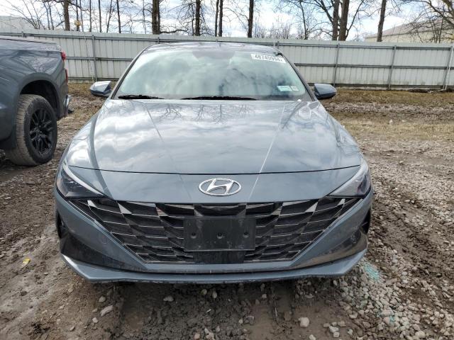 KMHLN4AJ0NU014490 - 2022 HYUNDAI ELANTRA LIMITED GRAY photo 5