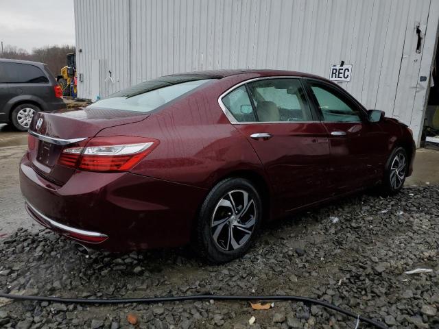 1HGCR2F34GA039454 - 2016 HONDA ACCORD LX BURGUNDY photo 3