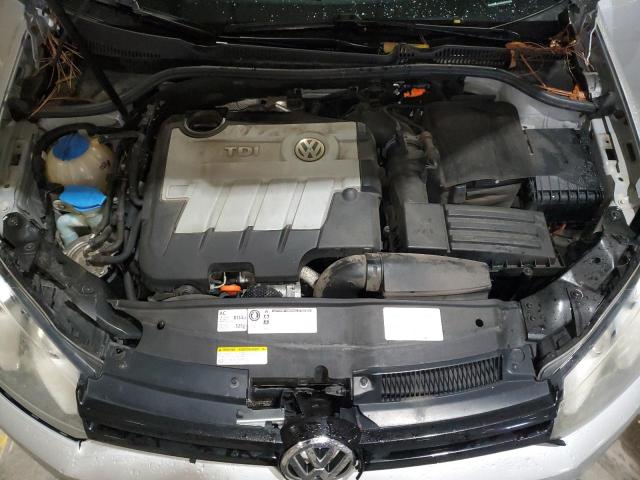 WVWNM7AJ2DW049066 - 2013 VOLKSWAGEN GOLF SILVER photo 11