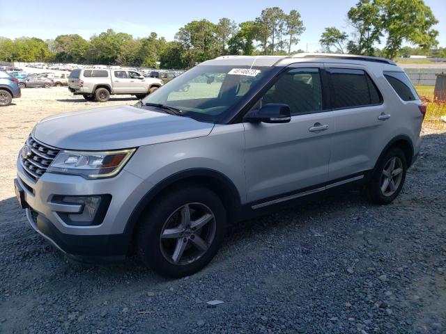 1FM5K8D81HGD43543 - 2017 FORD EXPLORER XLT SILVER photo 1