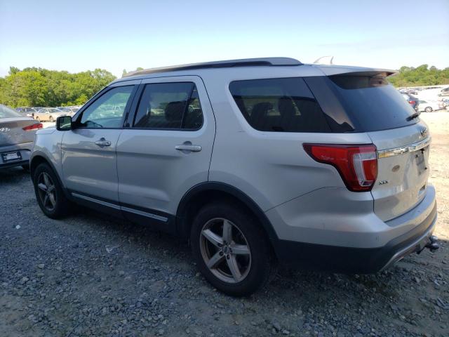 1FM5K8D81HGD43543 - 2017 FORD EXPLORER XLT SILVER photo 2