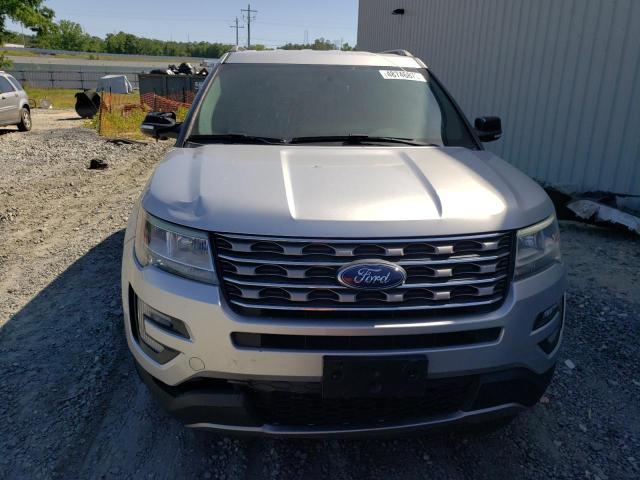 1FM5K8D81HGD43543 - 2017 FORD EXPLORER XLT SILVER photo 5