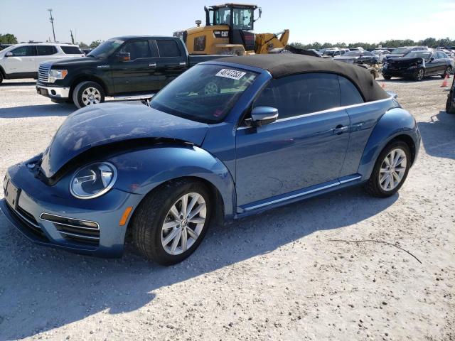 3VW5DAAT4KM501334 - 2019 VOLKSWAGEN BEETLE S BLUE photo 1