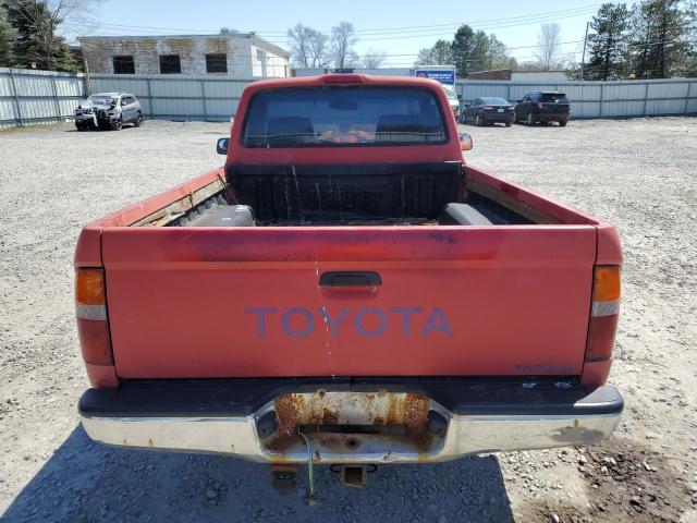 4TANL42N1VZ227001 - 1997 TOYOTA TACOMA RED photo 6