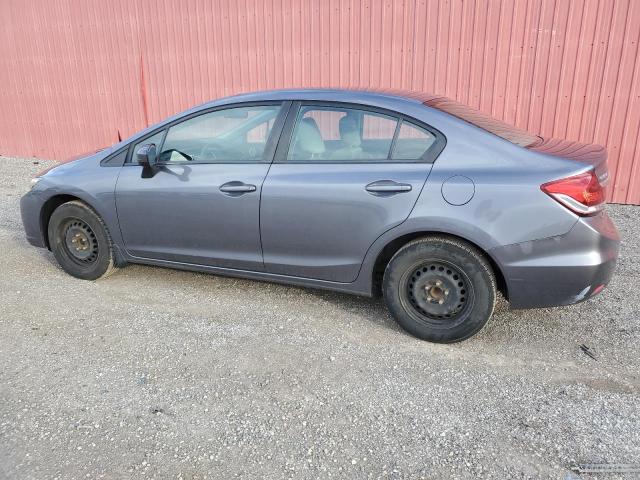 2HGFB2E42EH008598 - 2014 HONDA CIVIC LX GRAY photo 2