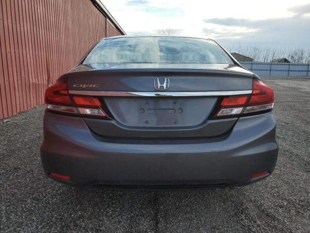 2HGFB2E42EH008598 - 2014 HONDA CIVIC LX GRAY photo 6