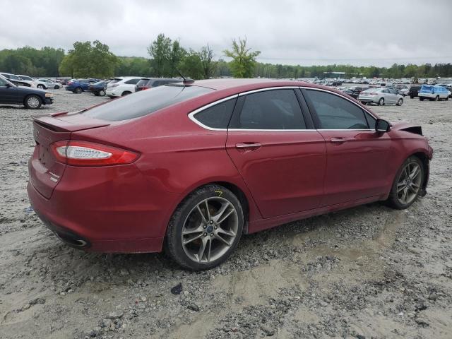 3FA6P0K94FR101557 - 2015 FORD FUSION TITANIUM RED photo 3