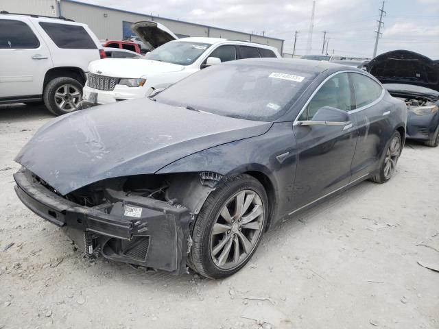 5YJSA1E23FF116650 - 2015 TESLA MODEL S Մոխրագույն լուսանկար 1