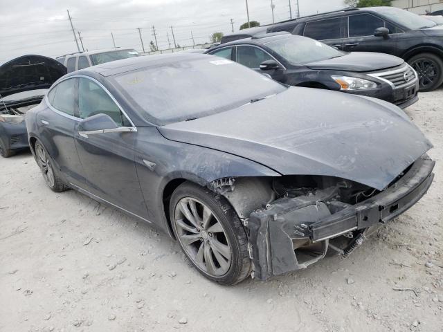 5YJSA1E23FF116650 - 2015 TESLA MODEL S Մոխրագույն լուսանկար 4