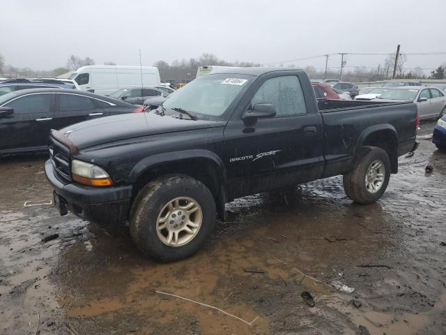 1B7GG26XX1S351076 - 2001 DODGE DAKOTA BLACK photo 1