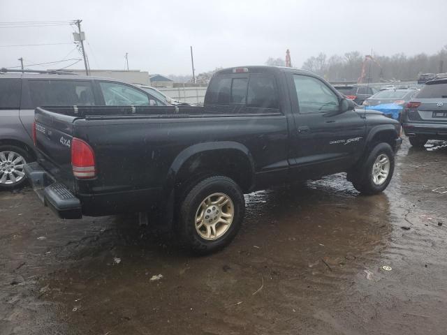 1B7GG26XX1S351076 - 2001 DODGE DAKOTA BLACK photo 3