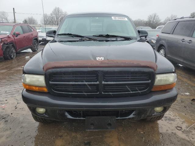 1B7GG26XX1S351076 - 2001 DODGE DAKOTA BLACK photo 5