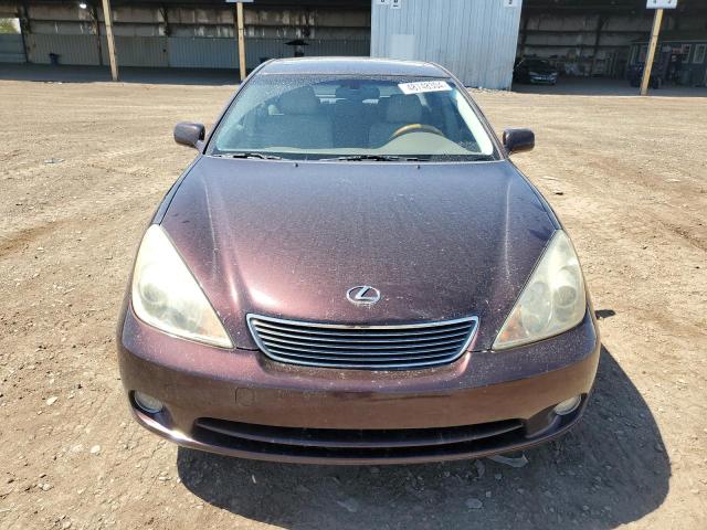 JTHBA30G565168358 - 2006 LEXUS ES 330 BURGUNDY photo 5