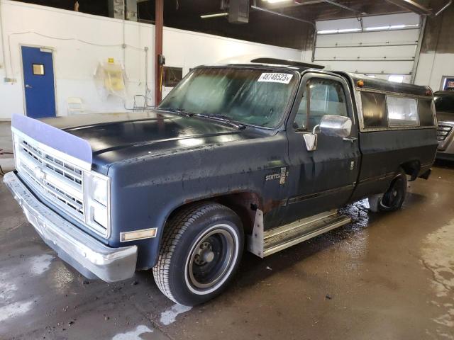 1GCEC14H3FJ114502 - 1985 CHEVROLET C10 BLUE photo 1