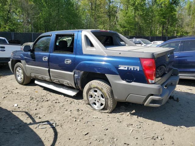 3GNEC13T52G309879 - 2002 CHEVROLET AVALANCHE C1500 BLUE photo 2