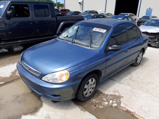 KNADC123816516527 - 2001 KIA RIO BLUE photo 1