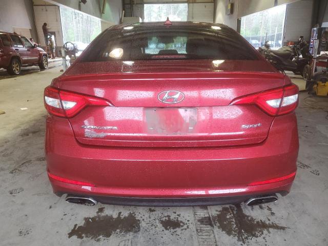 5NPE34AF9GH290744 - 2016 HYUNDAI SONATA SPORT RED photo 6