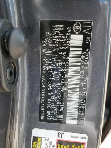 2T1BU4EE0DC007325 - 2013 TOYOTA COROALLA BASE GRAY photo 13