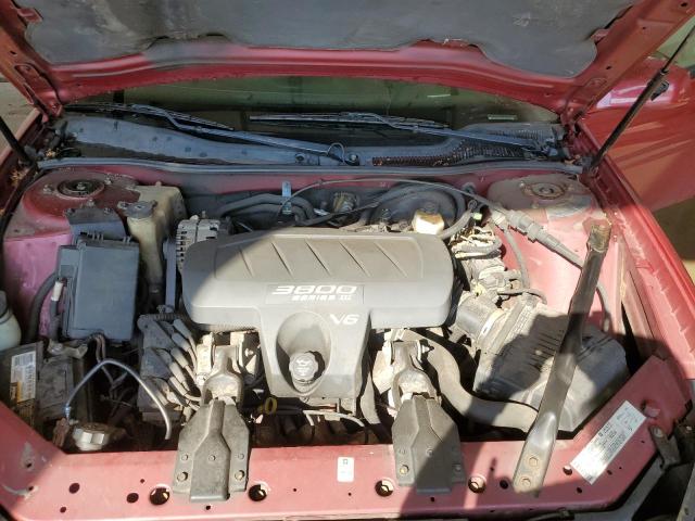2G2WS522541163676 - 2004 PONTIAC GRAND PRIX GT2 ბურგუნდია ფოტო 11