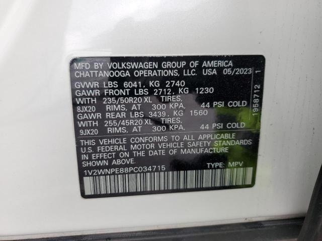 1V2WNPE88PC034715 - 2023 VOLKSWAGEN ID.4 PRO S 白色 照片 14