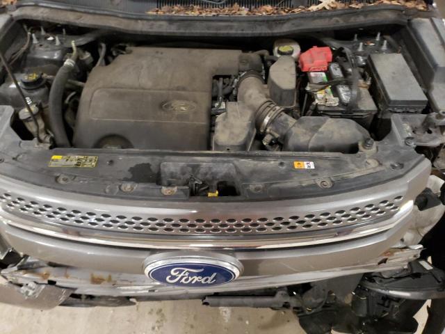 1FMHK8F8XBGA66201 - 2011 FORD EXPLORER LIMITED GRAY photo 12